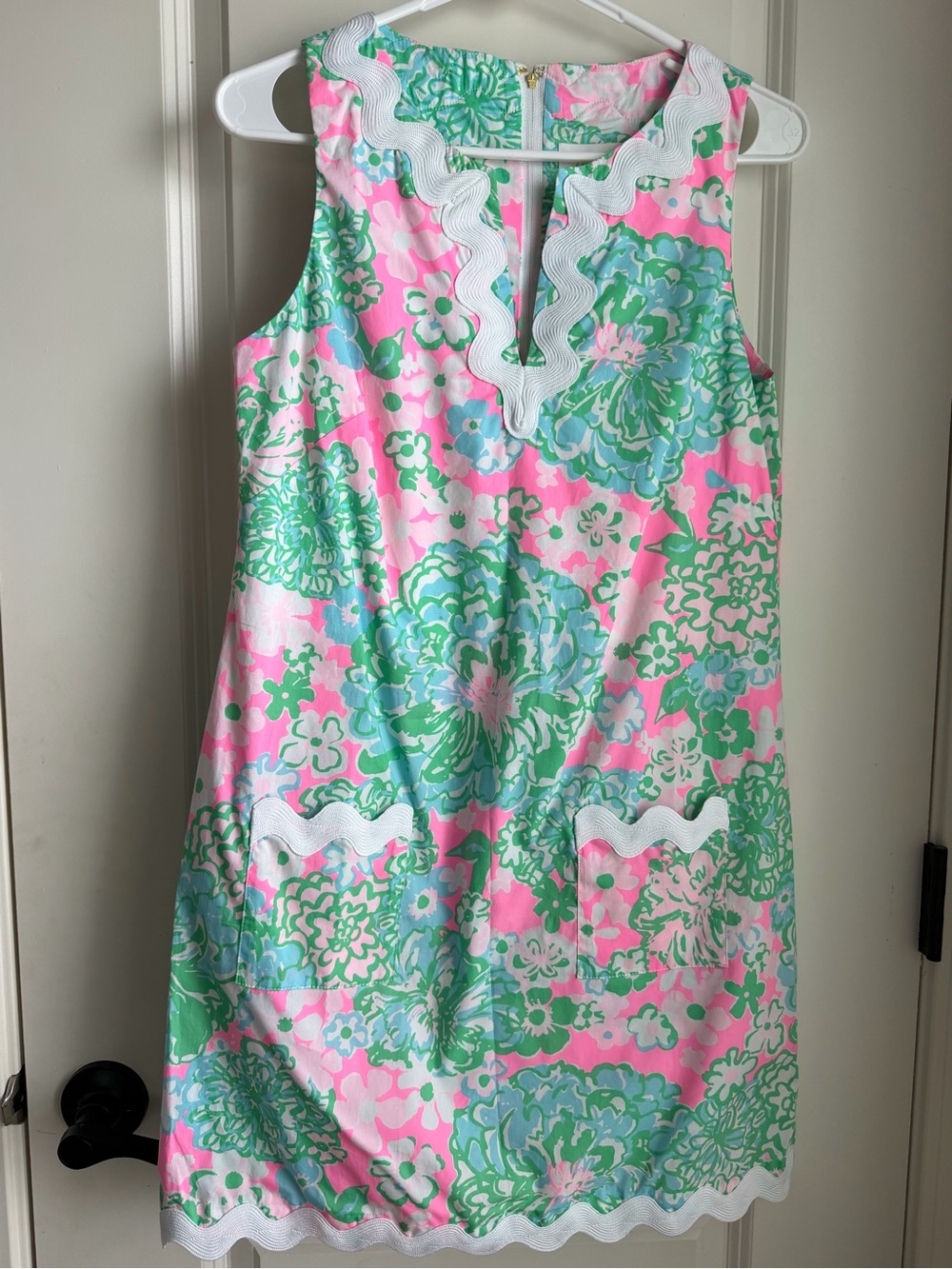 Lilly Pulitzer Pink, Mint & Aqua Floral Sleeveless romey romper dress